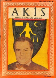Akis Haftalık Aktüalite Dergisi Sayı 186 30 Kasım 1957 - Kapak Esad Budakoğlu - İsmet İnönü NDR68974 - Gökçekoleksiyon