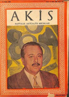Akis Haftalık Aktüalite Dergisi Sayı 192 11 Ocak 1958 - Kapak Sıtkı Yırcalı - Garment Jungle`den Bir Sahne DRG49 - 1
