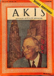 Akis Haftalık Aktüalite Dergisi Sayı 194 25 Ocak 1958 - Kapak J. Foster Dulles - Ali Fuat Cebesoy - Günseli Başar NDR68977 - Gökçekoleksiyon