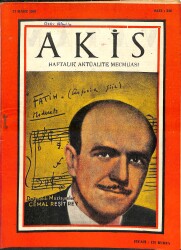 Akis Haftalık Aktüalite Dergisi Sayı 246 21 Mart 1959 - Hikmet Şimşek İle Suna Kanla Konsere Hazırlanırken, Kapak Cemal Reşit Bey NDR82218 - Gökçekoleksiyon