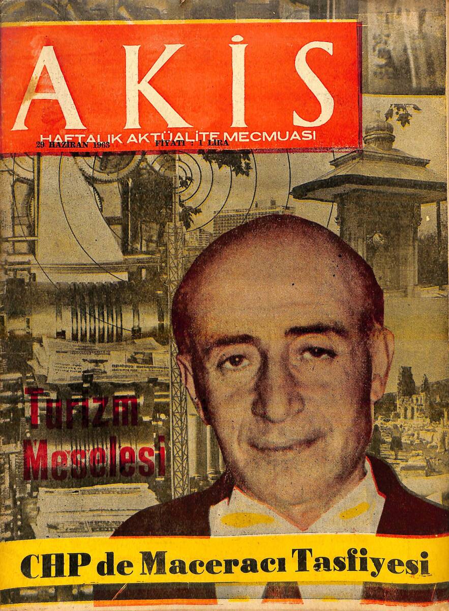 Akis Haftalık Aktüalite Dergisi Sayı 470 / 29 Haziran 1963 - Suna Kan Oslo' da Konserde, Hüseyin Saygun, Nureddin Ardıçoğlu Makamında NDR94218 - 1