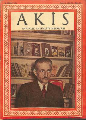Akis Haftalık Aktüalite Dergisi Sayı 94 25 Şubat 1956 - Kapak Cahit Zamangil DRG60 - 1