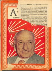 Akis Haftalık Aktüalite Dergisi Sayı183 9 KASIM 1957 - KAPAK Faik Ahmet Barutçu, SPUTNIK UYDUSU, KRUŞÇEV VE BULGANIN DRG638 - Gökçekoleksiyon
