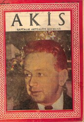 AKİS Haftalık Aktüalite Mecmuası 1 Aralık 1956 Sene3 Sayı134 DRG43 - Gökçekoleksiyon