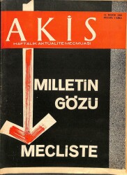 AKİS Haftalık Aktüalite Mecmuası 11 Mayıs 1963 - Hacettepe Sağlık Merkezi , Ferit Melen DRG72 - Gökçekoleksiyon