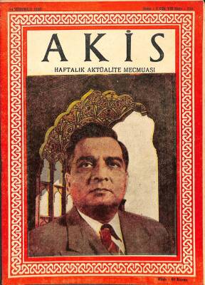 AKİS Haftalık Aktüalite Mecmuası 14 Temmuz 1956 - İsmet İnönü, Osman Bölükbaşı DRG33 - 1