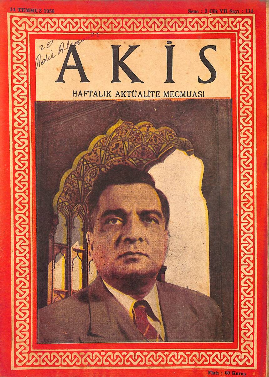 Akis Haftalık Aktüalite Mecmuası 14 Temmuz 1956 Sayı 114 - Frank Lloyd Wright Dünyaya Şekil Veriyor NDR91967 - 1