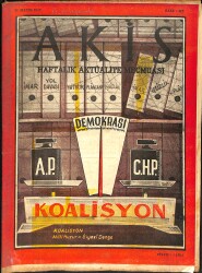 Akis Haftalık Aktüalite Mecmuası 21 Mayıs 1962 Sayı 412 - Koalisyon NDR91938 - Gökçekoleksiyon