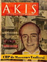 AKİS HAFTALIK AKTÜALİTE MECMUASI 29 Haziran 1963 - Başbakan İsmet İnönü, Nureddin Ardıçoğlu DRG74 - Gökçekoleksiyon
