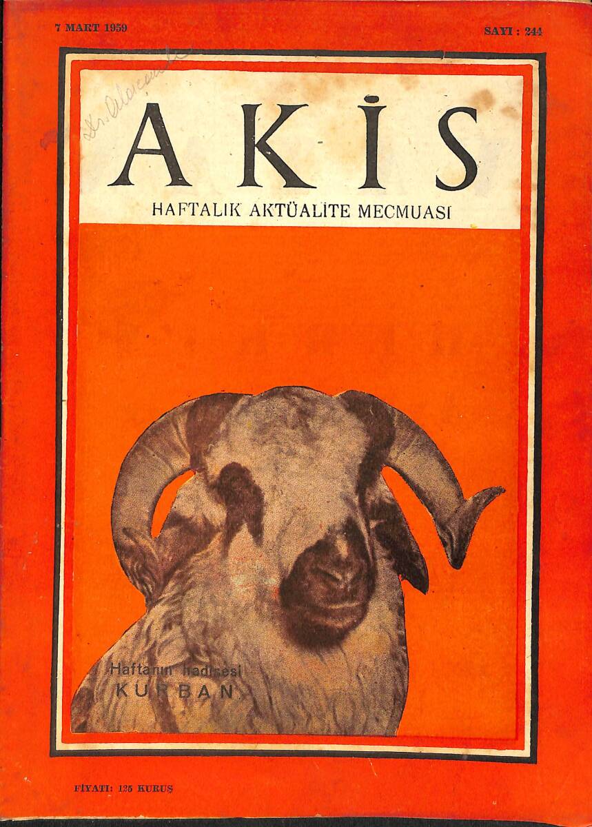 Akis Haftalık Aktüalite Mecmuası 7 Mart 1959 Sayı 244 - İstanbul'daki İrtica Vakası NDR91937 - 1