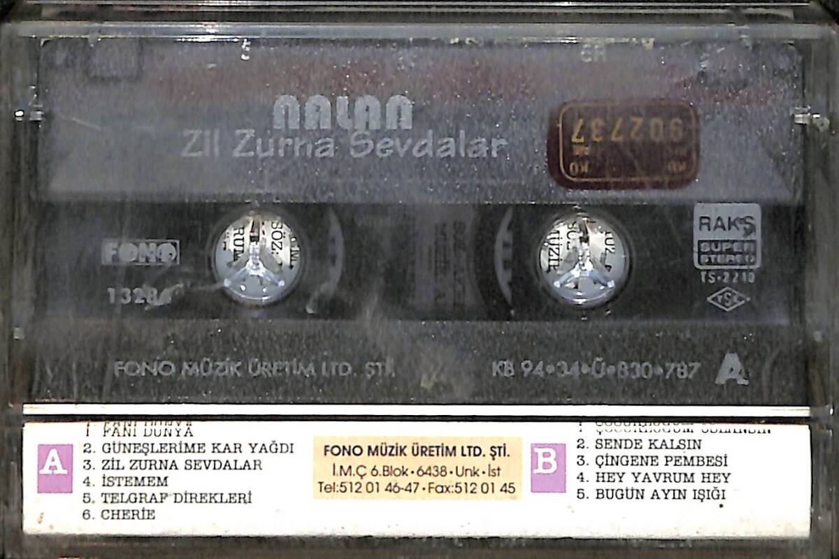 Akrep Nalan - Zil Zurna Sevdalar Kaset (İkinci El) KST28558 - 2