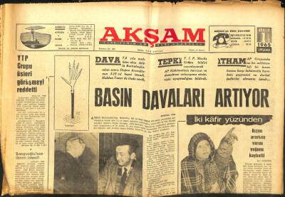 Akşam Gazetesi - 1 Aralık 1965 - Leyla Tunca Film Çevirecek GZ99809 - 1