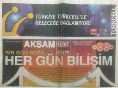 Akşam Gazetesi 1 Ekim 2007 - Bir Gün Değil Her Gün Bilişim GZ29176 - 1