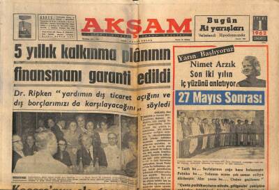 Akşam Gazetesi 1 Eylül 1962 - Von Opel Süreyya İle Evleneceğini Açıkladı GZ87819 - 1