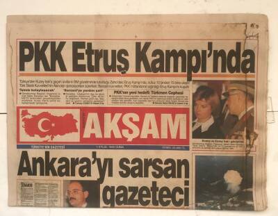 Akşam Gazetesi 1 Eylül 1995 - Ankarayı Sarsan Gazeteci GZ7713 - 1