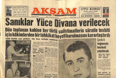 Akşam Gazetesi 1 Haziran 1960 - Menderesin Ayakkabıları Altında Kuran Bulundu GZ92498 - 1