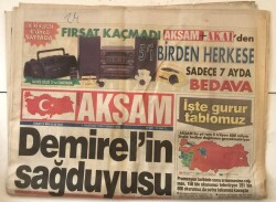 Akşam Gazetesi 1 Haziran 1996 - Polisin Türküne 300 Yabancısına 5 Bin Dolar GZ7255 - 1