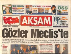 Akşam Gazetesi 1 Mayıs 1999 - Sibel Can 'Şarkı Söylemek Daha Kolay' - APO Yolun Sonuna Geliyor GZ160804 - Gökçekoleksiyon