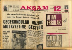 Akşam Gazetesi 1 Temmuz 1964 - Ünlü Sanatçı Zeki Mürenin Şiirleri Yalnız AKŞAMda Yayınlanacak GZ82338 - 1