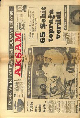Akşam Gazetesi 10 Aralık 1966 - OECD Türkiyenin Gemi Yapmasını Uygun Görmüyor GZ97621 - 1