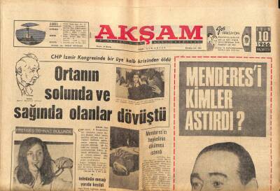 Akşam Gazetesi 10 Ekim 1966 - İlhami Soysalın Kaburgalarının Pek Çoğu Kırık GZ87762 - 1