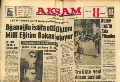 Akşam Gazetesi 10 Haziran 1963 - Tarihi Gülhane Parkı Kültür Park Oluyor GZ87745 - 1