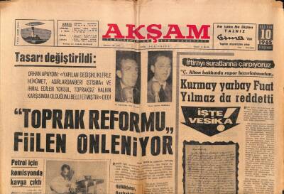 Akşam Gazetesi 10 Haziran 1965 - 5. Antalya Festivali Sona Erdi , Fikret Hakan Ve Fatma Girik En Başarılı Artist Seçildiler GZ92527 - 1