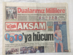 Akşam Gazetesi 10 Haziran 2000 - Seda Sayan Evde Benim Borum Öter - GZ17511 - 1