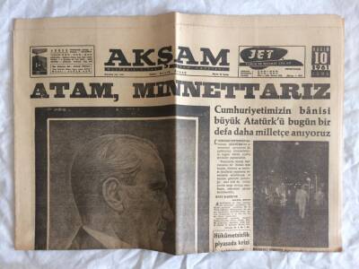 Akşam Gazetesi 10 Kasım 1961 - Cemal Gürsel 4 Lideri Bugün Yine Çağırdı GZ73304 - 1