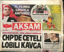 Akşam Gazetesi 10 Kasım 2013 - Dünya Ticaret Köprüsü İstanbulda Kurulacak GZ100540 - 1