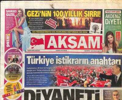 Akşam Gazetesi 10 Mayıs 2015 - Selahattin Demirtaş Diyaneti Yuhalattı GZ107454 - 1