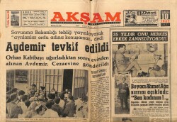 Akşam Gazetesi 10 Temmuz 1962 - Aydemir Tevkif Edildi GZ66242 - 1