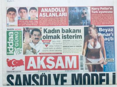 Akşam Gazetesi 10 Temmuz 2007 - Şansölye Modeli GZ42901 - 1