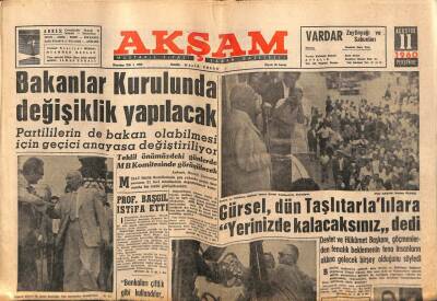 Akşam Gazetesi 11 Ağustos 1960 - Adana Petrolü Dün İşletmeye Açıldı GZ82428 - 1
