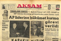 Akşam Gazetesi 11 Aralık 1963 - AP Liderine Hükümet Kurma Görevi Verildi GZ60581 - 2