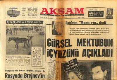 Akşam Gazetesi - 11 Aralık 1965 - Prenses Fazıla Hayri Suat Ürgüplü İle Evlendi GZ99798 - 1