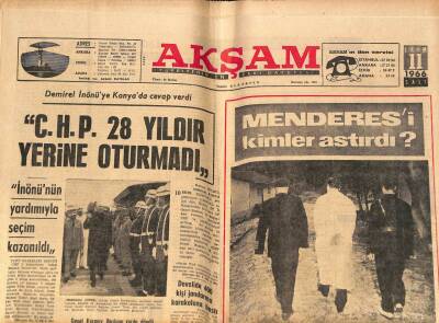 Akşam Gazetesi 11 Ekim 1966 - Aydemir İnfaz Öncesi Olaylarını Açıklıyor GZ72319 - 1