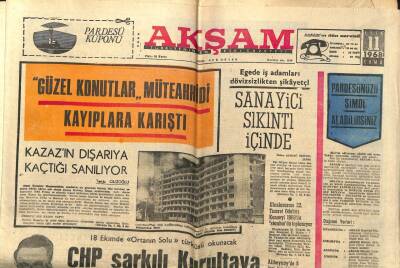 Akşam Gazetesi 11 Ekim 1968 - CHP Şarkılı Kurultaya Hazırlanıyor GZ97795 - 1
