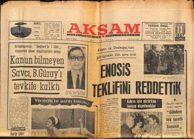 Akşam Gazetesi 11 Eylül 1967 - Elmalıda Köylüler Artık Kendilerine Ait Tarlalara da Giremiyor GZ90095 - 1