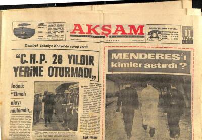 Akşam Gazetesi 11 Kasım 1966 - Menderesi Kimler Astırdı ? GZ114133 - 1