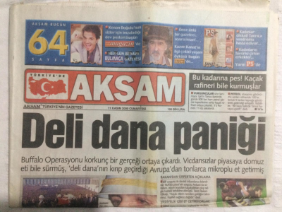 Akşam Gazetesi 11 Kasım 2000 - Deniz Akkaya Hesap Soracak - GZ17580 - 2