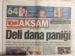 Akşam Gazetesi 11 Kasım 2000 - Deniz Akkaya Hesap Soracak - GZ17580 - 1