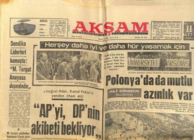 Akşam Gazetesi 11 Mayıs 1968 - Sovyetler Çek Sınırına 30 Bin Asker Yığdı GZ97753 - 1