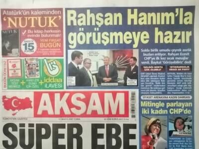 Akşam Gazetesi 11 Mayıs 2007 Deniz Baykalın Cumhuriyet Melekleri - GZ37830 - 1