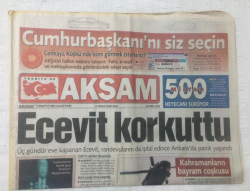 Akşam Gazetesi 11 Nisan 2000 - Ecevit Korkuttu,Banuya Kavuşuyoruz - GZ17472 - 2