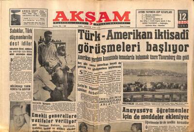 Akşam Gazetesi 12 Ağustos 1960 - Abdülhamidin Kızı Dün Öldü GZ82429 - 1