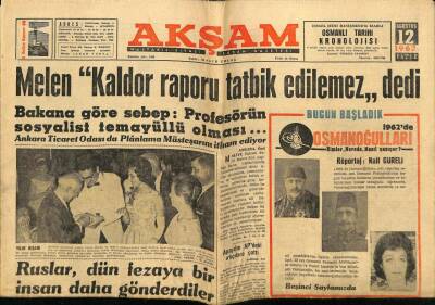 Akşam Gazetesi 12 Ağustos 1962 - Osmanoğulları Kimler , Nerede , Nasıl Yaşıyor ? GZ60397 - 1