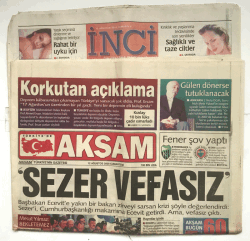 Akşam Gazetesi 12 Ağustos 2000 - Saddamın Kaçak Füze Fabrikası GZ5855 - 1