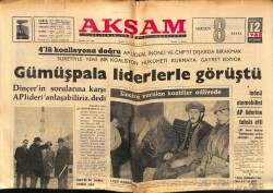 Akşam Gazetesi 12 Aralık 1963 - İnönü Otomobilini AP Liderine Tahsis Etti GZ60524 - 2