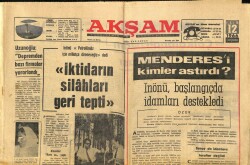 Akşam Gazetesi 12 Ekim 1966 - Erol Büyükburç Anadoluda Sizlerle Beraberim - Menderesi Kimler Astırdı ? GZ92895 - 1